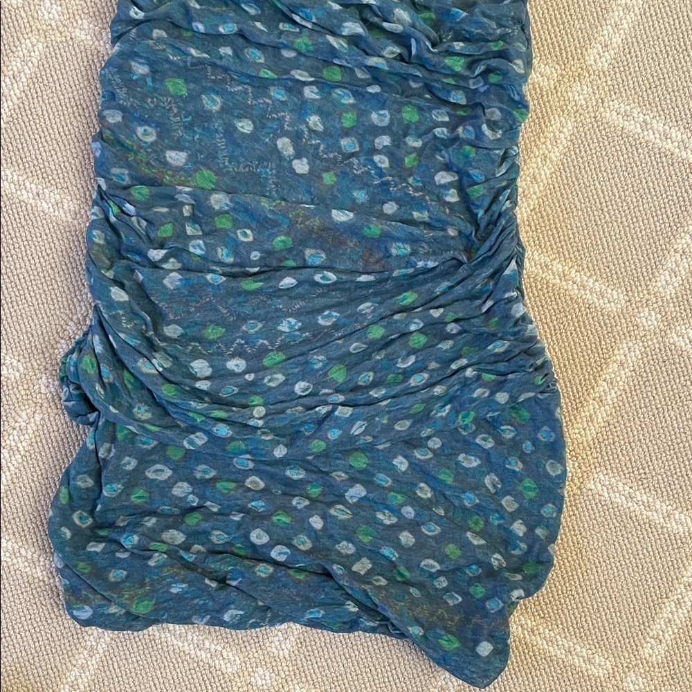Vintage Isabel Marant ETOILE Blue , green and ivory Mini Dress - Picture 6 of 14